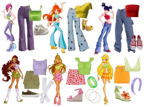 Winx Tecna Outfit, Winx Club Outfit Ideas, Winx Club Outfits Costumes, Winx Inspired Outfit, Winx Club Style, Winx Club Costumes, Outfit Winx, Winx Character, Flora Costume