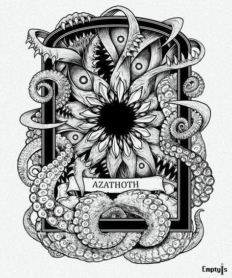 Cthulhu Tattoo, Lovecraft Art, Cthulhu Art, Lovecraft Cthulhu, Arte Occulta, Lovecraftian Horror, H P Lovecraft, Eldritch Horror, Hp Lovecraft