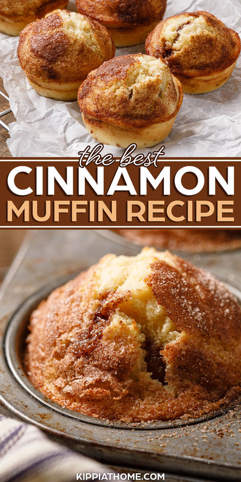 cinnamon muffins Cinnamon Muffins Easy, Quick Muffins, Muffin Recipes Cinnamon, Cinnamon Sugar Muffins, Simple Muffin Recipe, After School Snack, Cinnamon Muffins, Savory Muffins, Sweet Muffin