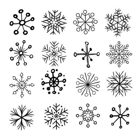 Drawn Snowflakes, Snowflakes Drawing, Illustration Noel, Christmas Doodles, Textile Designs, Christmas Drawing, Bullet Journal Doodles, Window Art, Journal Doodles