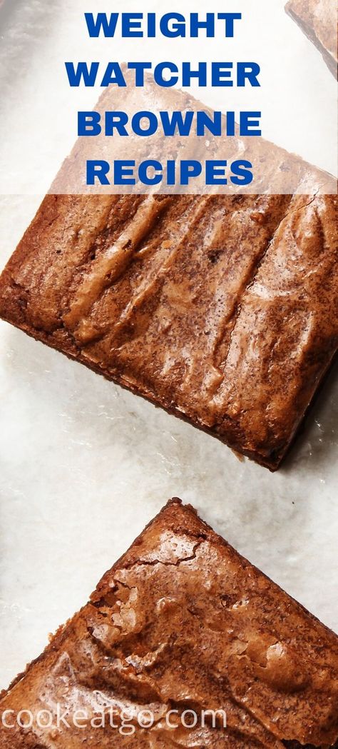 These Weight Watchers Brownies are the perfect way to stay on track while on the WW plan! Enjoying low point sweet treats can satisfy your sweet tooth. Low Calorie Desserts Easy, Kodiak Muffins, Low Fat Brownies, Weight Watchers Brownies, Low Point Snacks, Low Calorie Brownies, Weight Watchers Cake, Weight Watchers Food Points, Brownie Mix Recipes