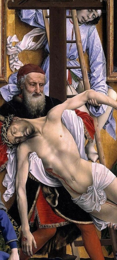 Descent From The Cross, Robert Campin, Here I Am Lord, Joseph Of Arimathea, Rogier Van Der Weyden, Theatre Of The Absurd, Anthony Van Dyck, Rococo Art, Jan Van Eyck