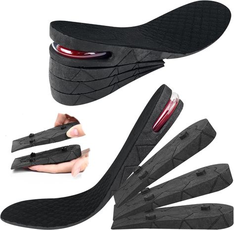 4-Layer Height Increase Shoe Insoles Adjustable Scalable Comfortable Orthotic Insoles Elevator Lifts Kit Up 9cm 3.6" Unisex Air Cushion Heel Pad Boot Insert Taller for Men Women : Amazon.co.uk: Fashion Height Insoles, Height Increase, Shoe Insoles, Lift Kits, Uk Fashion, Types Of Shoes, On Shoes, Casual Shoes, Cushions