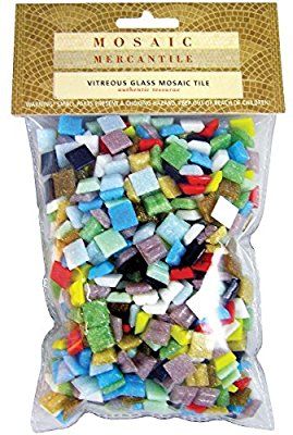 Mosaic Mercantile Vitreous Glass Tiles 1lb-Assorted: Amazon.co.uk: Kitchen & Home Diy Picture Frames Crafts, Mosaic Flower Pots, Picture Frame Crafts, Mosaic Tile Art, Mosaic Art Projects, Mosaic Supplies, Outdoor Crafts, Diy Picture Frames, Mosaic Decor