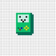 bmo perler beads - Google Search Adventure Time Kandi, Bmo Adventure Time, Melty Bead Patterns, Pixel Art Templates, Pony Bead Patterns, Kandi Patterns, Bead Ideas, Pixel Art Pattern, General Crafts