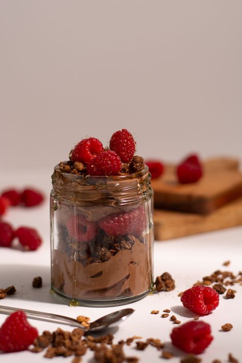 Brownie Batter High Protein Yogurt Parfait Yogurt Parfait Recipe, High Protein Yogurt, Chocolate Chia Seed Pudding, Daily Protein Intake, Daily Protein, Protein Yogurt, Parfait Desserts, Staying Strong, Protein Brownies