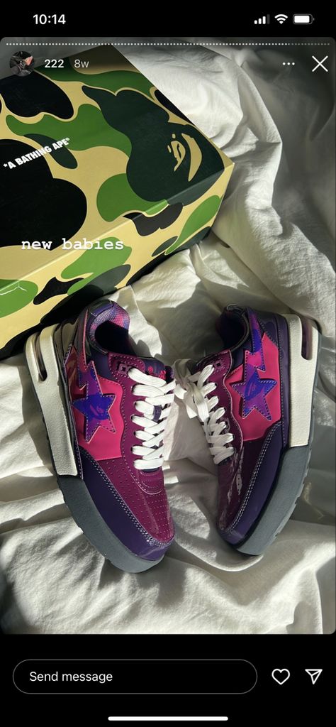 Bape Purple, Drip Outfit Men, A Bathing Ape, Hummel Sneaker, Converse Sneaker, New Baby Products, Converse, Mens Outfits, Road