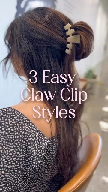 Palmetto Moon on Instagram: "💡3 easy tutorials to style your favorite claw clips! (Pro tip: you’re gonna want to save this one!) #palmettomoon #clawclip #clawcliphairstyles #hair #hairstyle #hairtutorial #teleties #flowerclip" Teleties Claw Clip, Teleties Hairstyles, Teleties Flat Clip Hairstyles, Flat Clip Hairstyles, Palmetto Moon, Clip Hairstyles, Pro Tip, Claw Clips, Flower Clip