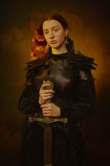 "Untitled 25" by Laura Sheridan #fstoppers #FineArt Laura Sheridan, Historical Gowns, Fashion Portrait Photography, Ghent Belgium, Canon 5d Mark Iii, Portraiture Photography, Antwerp Belgium, Leather Armor, Digital Backdrops