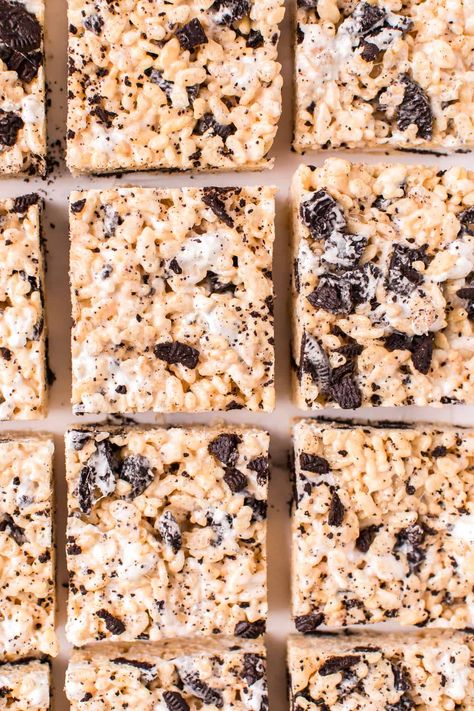 Oreo Rice Crispy Treats, Oreo Recipes Easy, Cereal Ideas, Rice Krispie Treats Cereal, Oreo Rice Krispie Treats, Homemade Rice Krispies, Oreo Rice, Dessert Rice, Krispy Treats Recipe