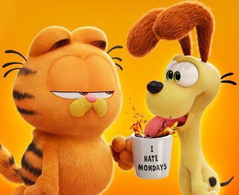 Garfield 2024, Movie Character Wallpaper, Garfield The Movie, Garfield Movie, Wallpaper For Laptop, Garfield Images, Garfield Christmas, Token Board, Comedy Cartoon