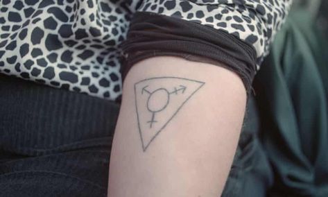 Transgender Tattoo Ideas, Trans Symbol, Transgender Symbol, Symbol Tattoo, Feminist Movement, Trans People, Gender Norms, Trans Rights, Symbol Tattoos