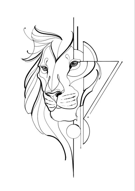 Chest Tattoo Female Upper, Chest Tattoo Drawings, Geometric Lion Tattoo, Wreath Tattoo, Lion Sketch, Chest Tattoo Female, Geometric Lion, Lion Head Tattoos, Tattoo Female