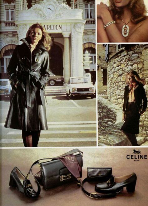 CELINE Bag Ads, Winter Thoughts, Celine Campaign, Vintage Island, Celine Vintage, Celine Fashion, Vintage Celine, Vintage Designer Fashion, Fashion 1970s