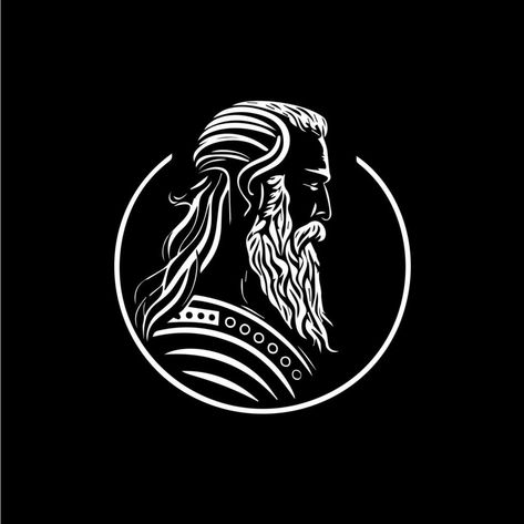 Ancient Warrior, Sejarah Kuno, Viking Logo, Logo Templates, Vikings, Vector Art, Vector Illustration, ? Logo, Design