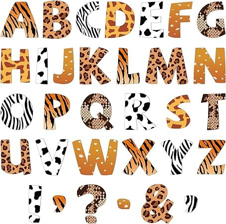 7 Font, Classroom Alphabet, Animal Texture, Boho Classroom, Font Letters, Home Classroom, Letter To Teacher, Classroom Organisation, Board Display