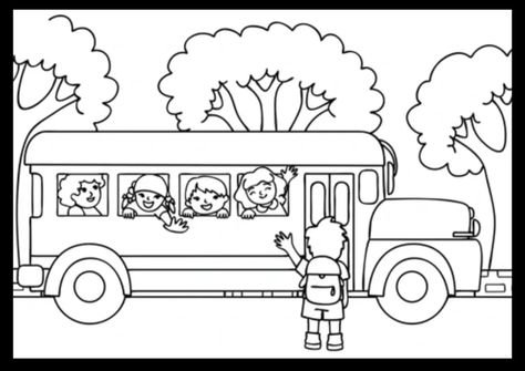 School buses transport children to and from school. These ensure the safety of students and children. School bus coloring pages are an exciting theme for kids to learn about transportation and love school more. Free homework help offers school bus coloring pages for kids, which will help them learn about transportation. School Bus Drawing Easy, School Bus Coloring Page, School Bus Coloring Page Free Printable, School Bus Safety Free Printable, Bus Clipart Black And White, School Bus Cartoon Image, School Bus Safety, Outline Pictures, Cute Halloween Coloring Pages