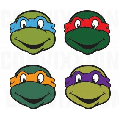 TMNT Heads Ninja Turtle Svg, Ninja Turtles Svg, Draw Silhouette, Ninja Turtle Theme, Turtle Svg, Tmnt Birthday, Ninja Turtles Birthday Party, Turtle Coloring Pages, Cricut Hacks