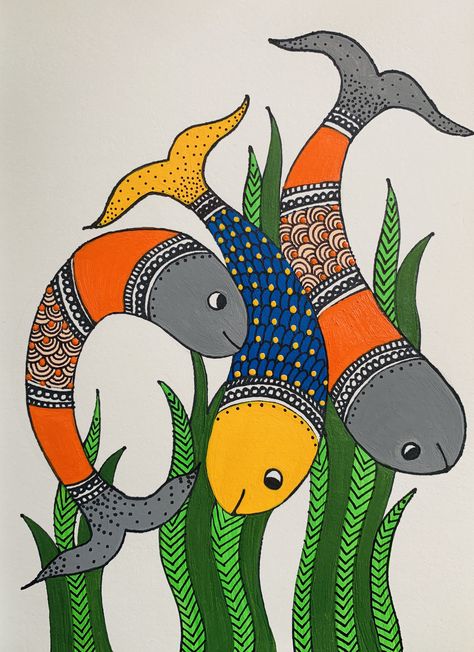 Pithora Painting, Gond Art, Gond Painting, Kalamkari Painting, Indian Art Gallery, Beautiful Art Paintings, Mandala Art Lesson, Madhubani Art, Indian Folk Art