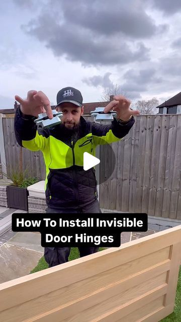 The Home Improvements Channel UK on Instagram: "How To Install Invisible Door Hinges   #how #howto #homeimprovement #doityourself #diy #carpentry #carpenter #wood #woodworking #build #builder #reels" Diy Jib Door, How To Hang A Door With Hinges, Hidden Hinges Door, Invisible Doors Interior, Invisible Doors Ideas, Hinges Diy, Hidden Door Hinges, Diy Carpentry, Secret Doors