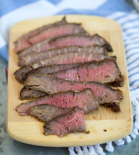 London Broil With 5-Ingredient Marinade | Recipes Ribeye Marinade, London Broil Marinade, Homemade Horseradish, Cooking London Broil, London Broil Recipes, Slow Cooker Roast Beef, Roast Beef Sandwich, Marinated Flank Steak, Citrus Vinaigrette