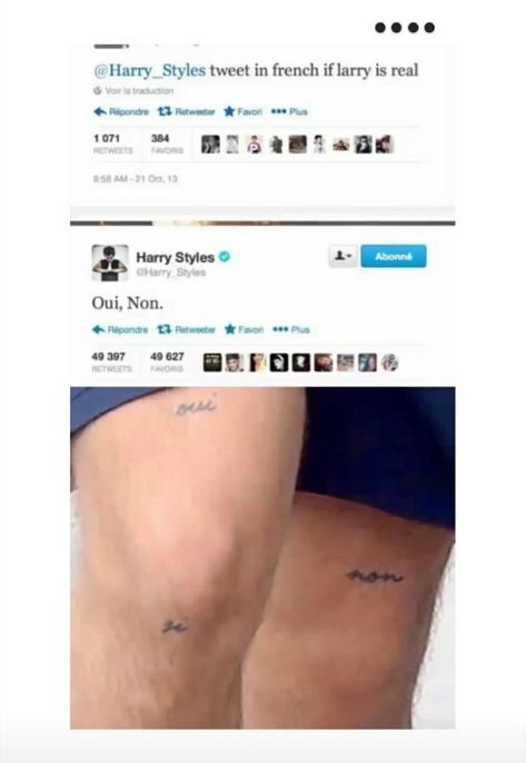 Harry Styles Feet Tattoo, Harry Styles Leg Tattoo, Harry Styles Knee Tattoo, Larry Stylinson Tattoos, Harry Styles Tweets, Harry Styles Tattoos, Knee Tattoo, Foot Tattoo, Larry Stylinson