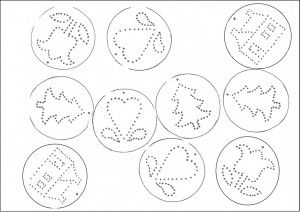 Have Yourself a Patient Little Christmas (Ornament Tutorial) - The Better Mom Tin Punch Christmas Ornaments, Punched Tin Ornaments, Tin Punching Patterns, Tin Punch Ideas, Punched Tin Patterns Templates Free Images, Punched Tin Patterns Templates, Tin Punch Patterns Printable, Tin Punch Patterns, Colonial Crafts