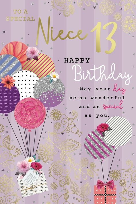 A High Quality Bright Modern Greeting Card with Envelope   Message Inside Reads: Wishing you a birthday that's filled with the special happiness that you deserve. WITH LOVE FOR A Beautiful Day Full Colour Printed Insert   Finish: High Quality Foil Finish   Card Size: 150 x 225 mm   Postage: Standard Royal Mail Letter Size   BRAND Avant-Garde by Kingfisher Cards Ltd Printed in the UK Happy 50th Birthday Wishes, 50th Birthday Cards For Women, 50th Birthday Greetings, Birthday Msgs, 50th Birthday Wishes, Balloons Happy Birthday, Happy 13th Birthday, Birthday Wishes Flowers, Female Design