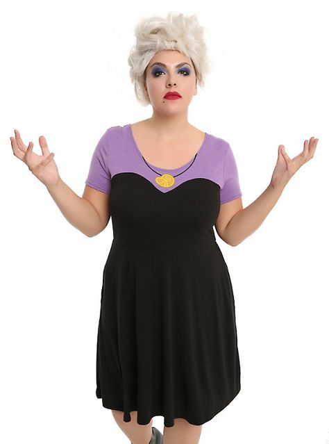 Ursula Costume Diy, Ursula Dress, Ursula Costume, Dress To Impress Outfits, Plus Size Costume, Plus Size Halloween Costume, Disney The Little Mermaid, Mermaid Halloween, Minnie Mouse Dress