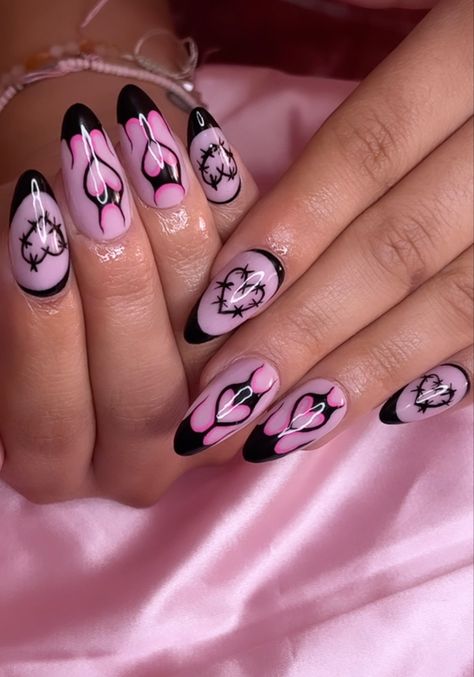 Karol G Nails, Concert Nails, G Nails, Milky Nails, Nails Easy, Racun Shopee, Inspired Nails, Basic Nails, Red Nail Designs