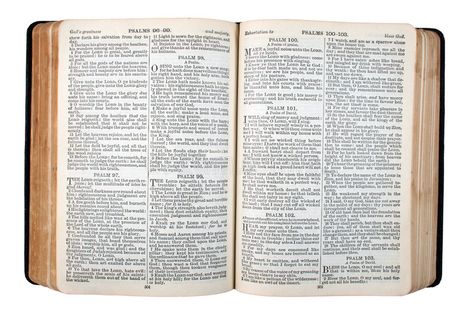 An old bible. An old bible, published in 1942, opened at Psalm 100 , #spon, #published, #bible, #Psalm, #opened #ad Old Bible, Bible Pages, Type Layout, Oldest Bible, Open Bible, Psalm 100, Magic Art, Layout Ideas, Interior Design Trends