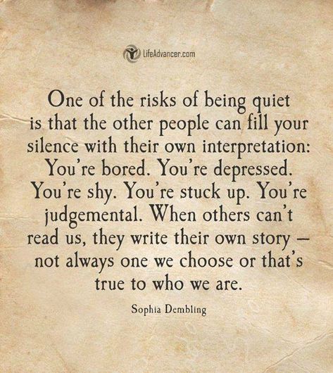 Truth Quiet Person, Introvert Quotes, Vie Motivation, A Quote, The Words, Great Quotes, Wisdom Quotes, True Quotes, Success Quotes