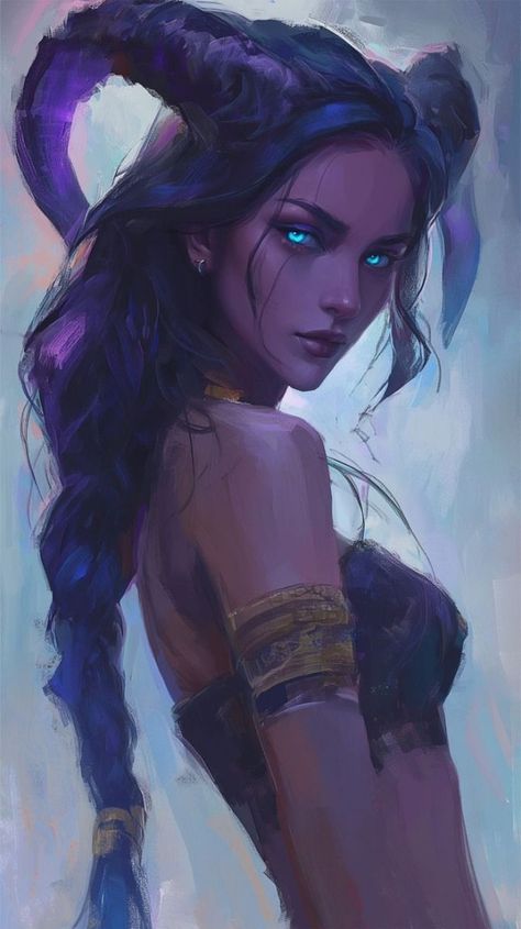 Wow Draenei, Female Centaur, Blood Hunter, Female Monster, Female Demons, Fantasy Portraits, Fantasy Races, Dnd Art, Beautiful Dark Art