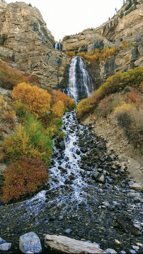 Bridal Veil Falls, Utah in the fall Bridal Veil Falls, Fabulous Fall, Bridal Veil, In The Fall, The Fall, Veil, Utah, Country Roads, Road