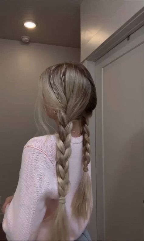 Adorable Hairstyles, Braided Pigtails, Cinnamon Hair Colors, Daughter Hairstyles, Get Ready For School, Cinnamon Hair, 5 Minute Hairstyles, Cute Hairstyles For School, Cheer Hair