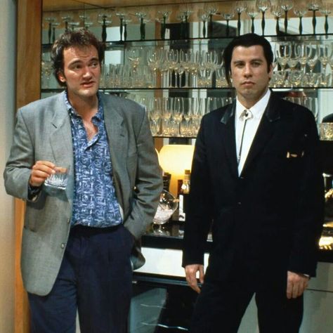 Quentin & Vincent Quentin Tarantino Films, Greatest Movies, Quentin Tarantino Movies, Tarantino Films, Retro Film, Honey Bunny, Film Inspiration, John Travolta, Quentin Tarantino