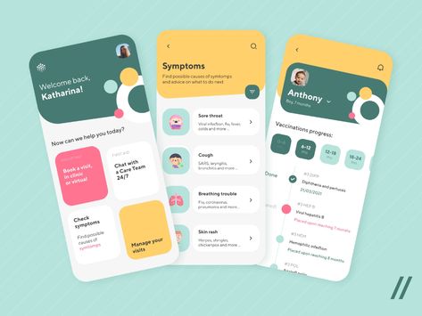 Doctor App, Health App Design, Creative Market Design, Medical App, Health Images, Mobile App Design Inspiration, Meditation Apps, App Design Inspiration, App Interface