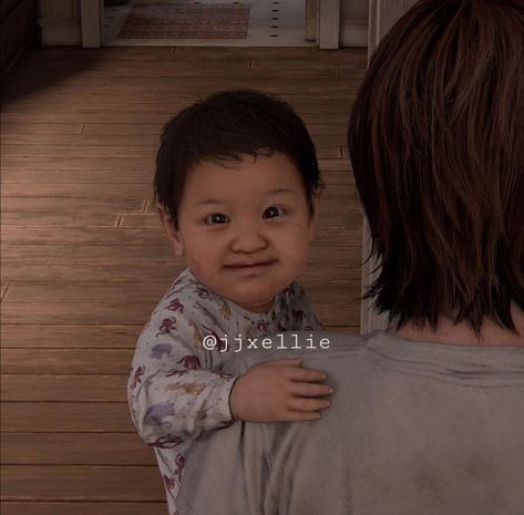 Ellie And Jj Fanart, Jj Tlou, Ellie And Jj, Tlou Characters, Ellie Williams, Last Of Us, Game Show, Family Photoshoot, Baby Fever