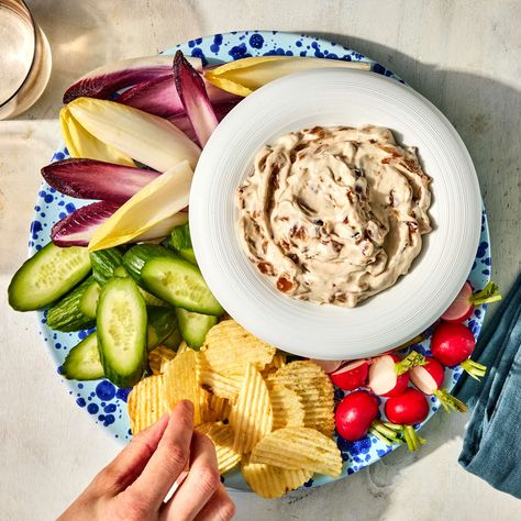 Caramelized Onion Dip, Carmelized Onions, Easy Dips, Creamy Dip, Onion Dip, Caramelized Onion, Dip Recipe, Trader Joe, Trader Joe's