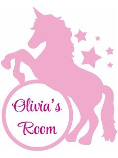 Girls Bedroom Unicorn, Unicorn Outline, Bedroom Unicorn, Unicorn Sign, Unicorn Pony, Baby Sticker, Unicorn Craft, Initial Wall Art, Initial Wall