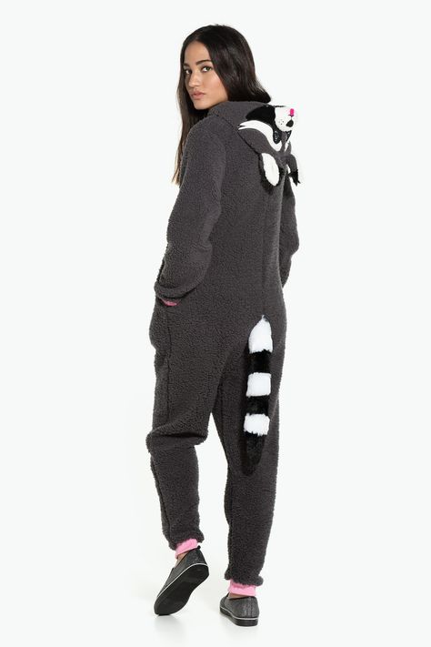 Raccoon onesie Raccoon Onesie, Raccoon Hoodie, Adult Onesies, Cute Sleepwear, Hoodie Pattern, Tops And Bottoms, Relationship Gifts, Racoon, Christmas Stuff