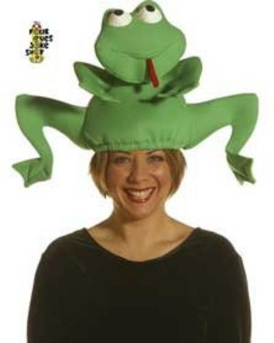 Jumping Frog, Frog Hat, Funny Hats, Hats, Funny