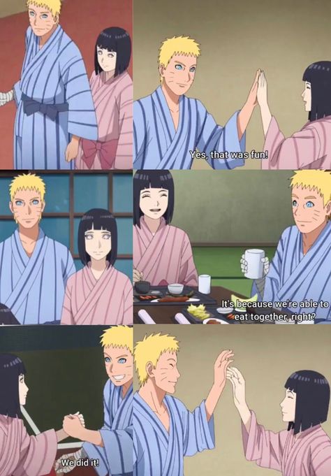 Naruto Hinata, Uzumaki Family, Eat Together, Love Scenes, Naruto And Hinata, Looks Vintage, Hot Springs, Naruto Shippuden, So Cute