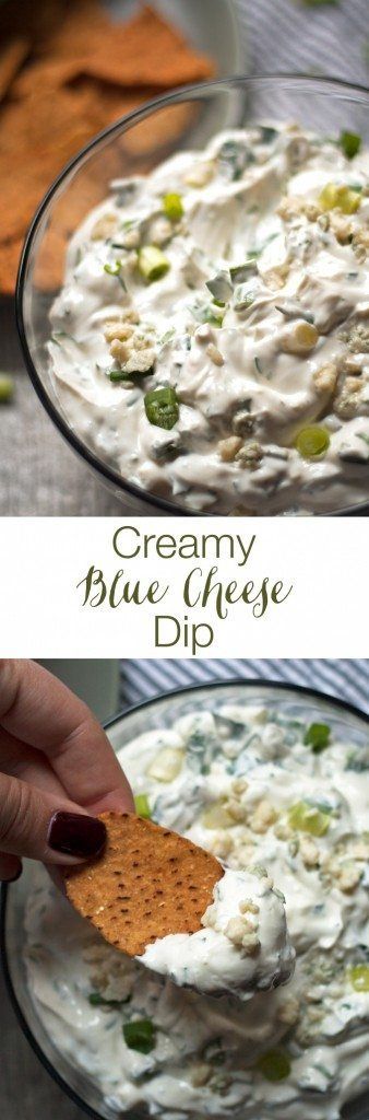 Cheese Dip For Chips, Blue Cheese Dip Recipe, Dip For Chips, Dried Chives, Appetizers Easy Dips, Blue Cheese Recipes, Dip Recipes Appetizers, Cheese Homemade, Blue Cheese Dip