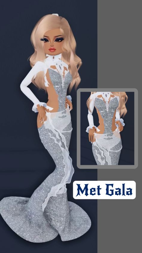 #dresstoimpress Met Gala Dress To Impress, Elegant Outfit Dress, Fancy Dress Code, Modern Royalty, Lap Book, Met Gala Dresses, Computer Decal, Dti Ideas, Dti Fits