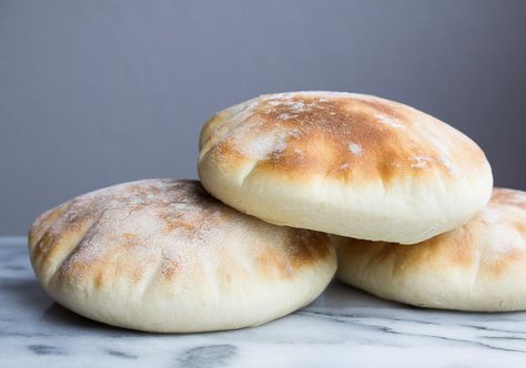 perfectly thick and fluffy! Thick Pita Bread Recipe, Easy Homemade Baby Food, Yogurt Melts, Pita Bread Recipe, How To Cook Zucchini, Cooking Light Recipes, Vegetarian Meal Prep, Baby Puree Recipes, Healthy Snack Options