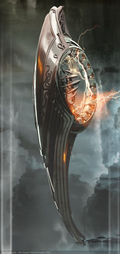 Alien Ship Design, Evil Spaceship, Gigantic Spaceship, Alien Spaceship Art, Alien Spaceship Concept, Steampunk Spaceship, Spaceship Concept Art, Alien Mothership, Space Station Art