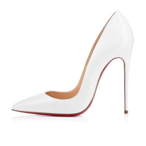 Sexy Christian Louboutin  shoes! White Louboutin Heels, Kate Louboutin, White Louboutin, So Kate Louboutin, Christian Louboutin Pigalle Follies, Cinderella Slipper, Pigalle Follies, Louboutin So Kate, So Kate