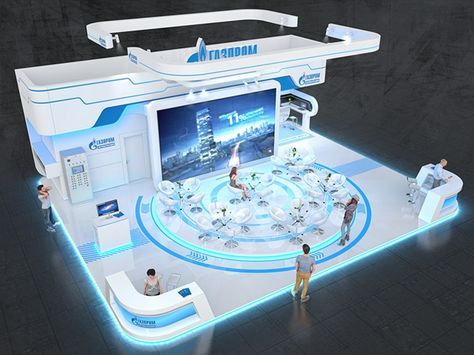 GAZPROM automatisation on Behance Futuristic Exhibition Design, Island Booth, Stand Feria, Concert Stage Design, Exhibition Stall Design, Interactive Walls, Starship Design, Exhibition Stall, Stall Designs