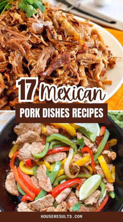 Are you looking for the best Mexican pork dishes or trying it for the first time? If you have never tried Mexican pork dishes before then you should know that you are in for a treat. Easy Mexican Pork Recipes, Pork Steak Mexican Recipes, Mexican Pork Shoulder Recipes, Mexican Meat Dishes, Pork Loin Recipes Mexican, Pork Carne Guisada, Mexican Pork Tenderloin Recipes, Mexican Pork Loin, Pork Mexican Recipes